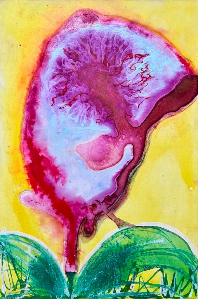 Fiore astratto - dipinto di Ilaria Berenice