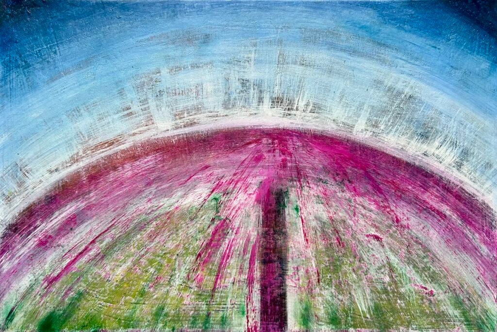 Nuova terra - dipinto di Ilaria Berenice