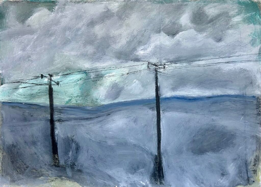 Paesaggio Elettrico - dipinto di Paolo Amoretti