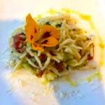 Trofiette liguri con brunoise di verdure di stagione